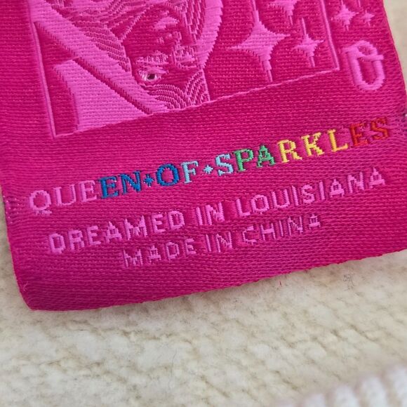 Queen of Sparkles Breakfast Crew Neck Sweatshirt Size Small sequins Food - Picture 4 of 7